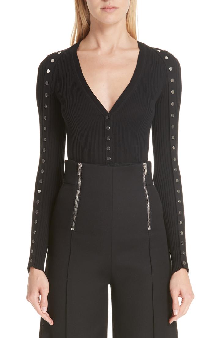 Women's Alexander Wang Snap Sleeve Cardigan