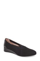 Women's Taryn Rose Celeste Wedge .5 M - Black