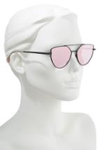 Women's Rebecca Minkoff Stevie2 55mm Aviator Sunglasses - Matte Black