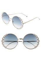 Women's Fendi 58mm Round Sunglasses -