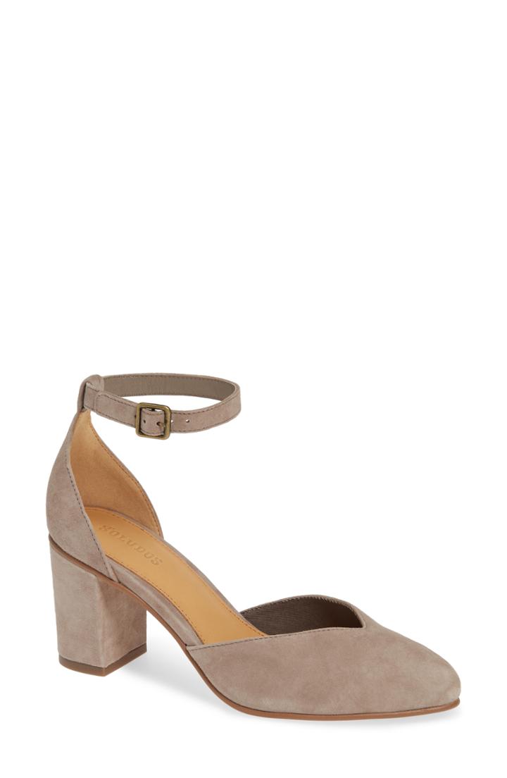 Women's Soludos Adele Halo Strap Pump M - Grey