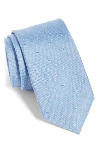 Men's The Tie Bar Beckett Geometric Silk & Linen Tie