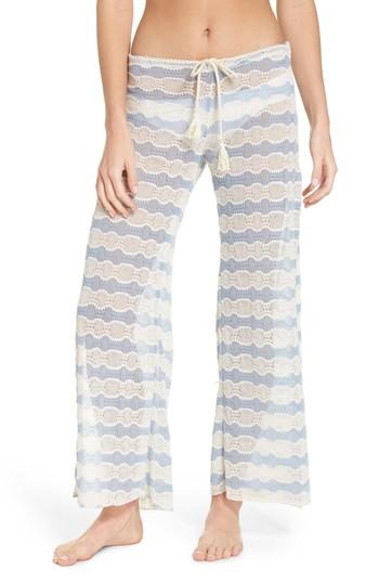 Women's Becca Copa Cabana Crochet Cover-up Pants - Blue