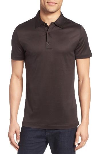 Men's Pal Zileri Jersey Polo - Brown