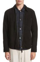 Men's Our Legacy Suede Shirt Jacket Eu - Black