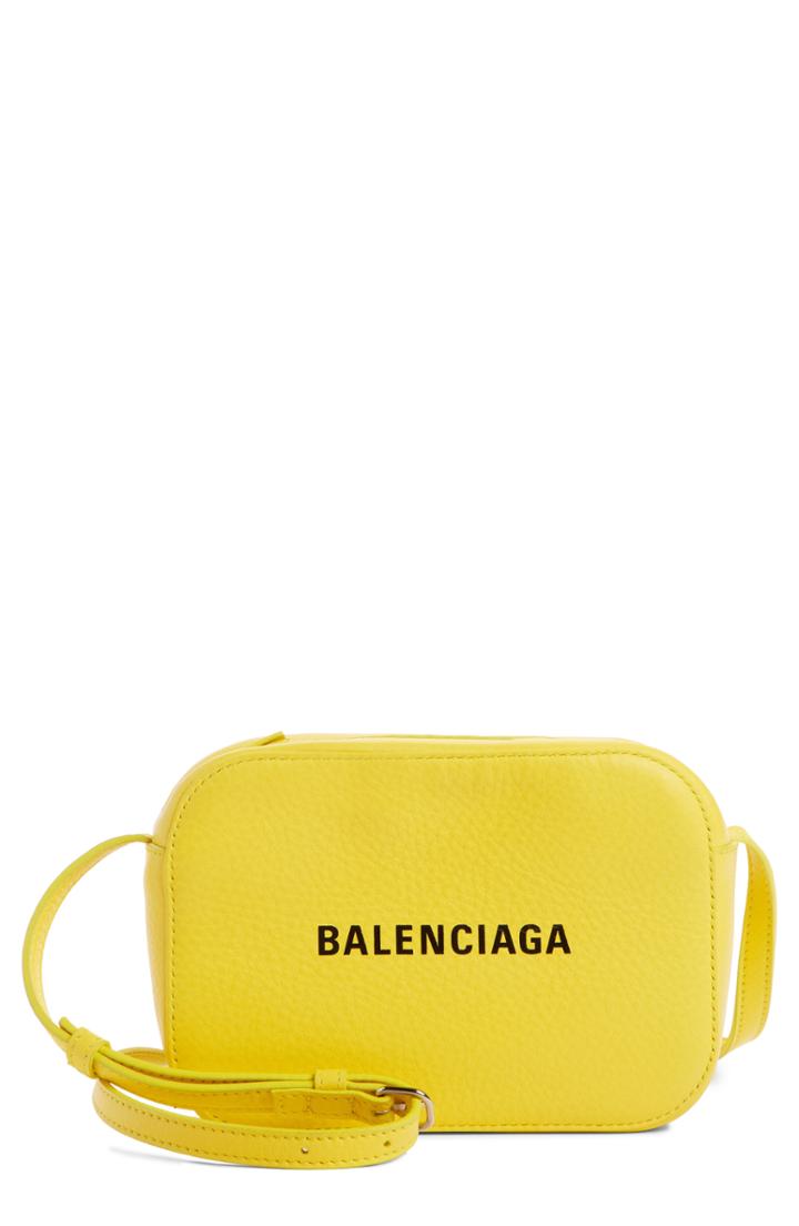 Balenciaga Extra Small Everyday Calfskin Camera Bag - Yellow