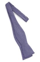 Men's Calibrate Textured Silk Bow Tie, Size - Purple