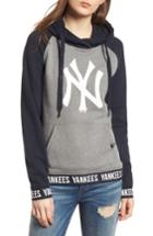 Women's '47 Encore Revolve New York Yankees Hoodie - Grey