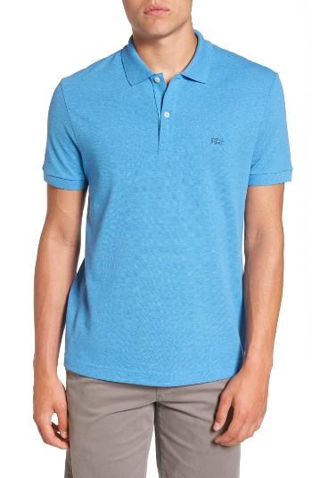 Men's Lacoste Pique Polo (l) - Blue