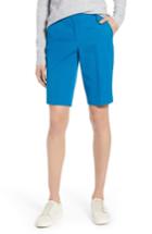 Women's Halogen Stretch Bermuda Shorts - Blue/green