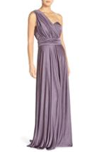 Women's Jenny Yoo 'demi' Convertible Strapless Pleat Jersey Gown
