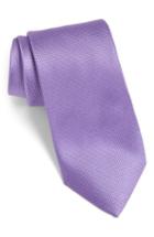 Men's Calibrate Rawson Solid Silk Tie, Size - Purple