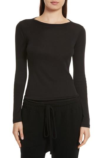 Women's Vince Shirttail Top - Black