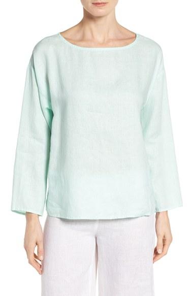Women's Eileen Fisher Organic Handkerchief Linen Top
