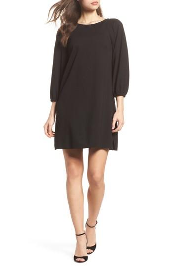 Women's Eliza J Balloon Sleeve Shift Dress - Black