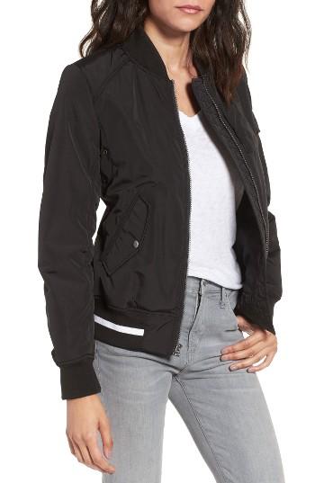 Women's Andrew Marc Foster Nylon Twill Bomber Jacket