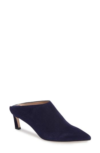 Women's Stuart Weitzman Mira Pointy Toe Mule .5 M - Blue