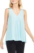 Women's Vince Camuto V-neck Drape Front Blouse - Blue