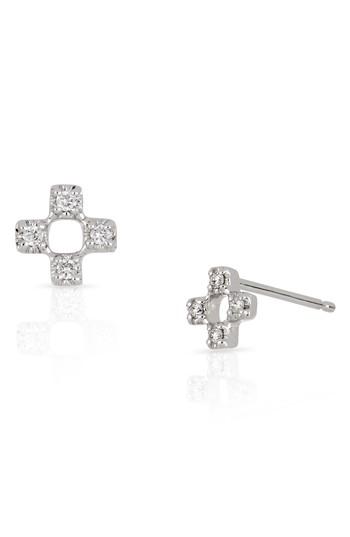 Women's Bony Levy Open Square Diamond Earrings (nordstrom Exclusive)
