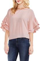 Women's Vince Camuto Drop Shoulder Ruffle Sleeve Blouse, Size - Pink