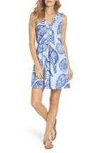 Women's Lilly Pulitzer Amina Sleeveless Shift Dress, Size - Blue