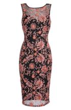 Women's Adrianna Papell Embroidered Sheath Dress - Pink