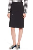Women's J.crew Jones Silhouette Stretch Chino Skirt - Black