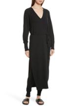 Women's Vince Wool & Cashmere Side Slit Maxi Dress - Grey