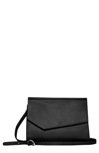 Urban Originals Shimmer Vegan Leather Shoulder Bag - Black