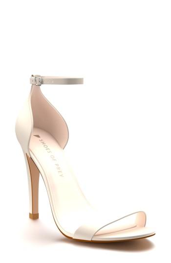Women's Shoes Of Prey Ankle Strap Sandal .5 B - White