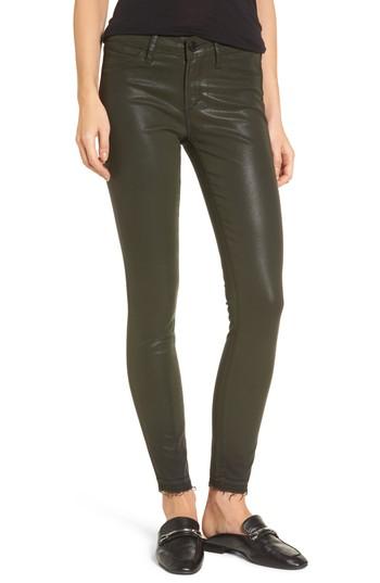 Women's Articles Of Society Sarah Coated Skinny Jeans - Green