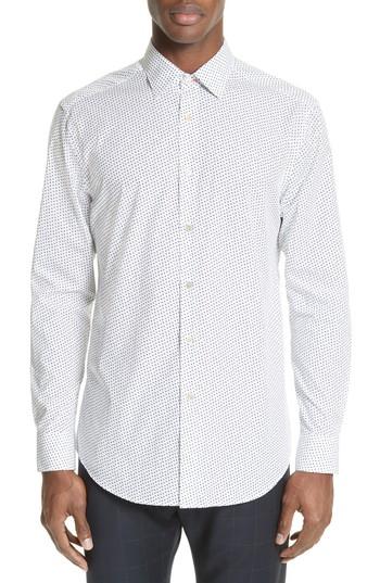 Men's Paul Smith Heart Print Sport Shirt
