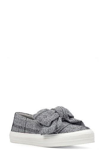 Women's Nine West Onosha Bow Slip-on Sneaker M - Grey