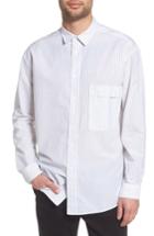 Men's Hugo Ery Stripe Classic Fit Sport Shirt - White