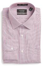 Men's Nordstrom Men's Shop Smartcare(tm) Traditional Fit Check Dress Shirt .5 34 - Red