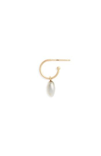 Women's Mizuki Sea Of Beauty Pearl Single Hoop Earring