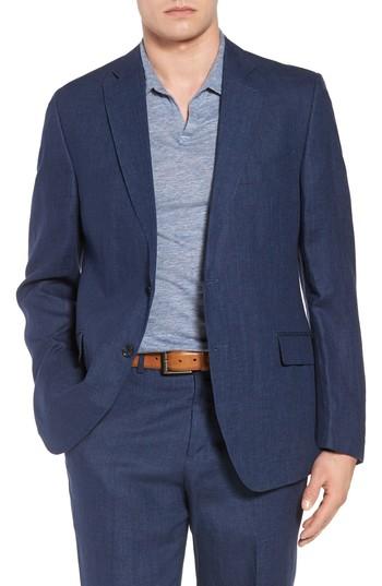 Men's Kroon Jack Aim Classic Fit Linen Blazer R - Blue