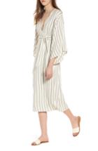 Women's Billabong Robe Life Striped Midi Dress - White
