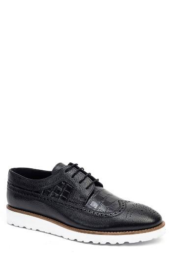 Men's Jared Lang Lugged Wingtip Eu - Black