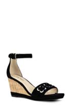 Women's Nine West Julian Wedge Sandal .5 M - Black