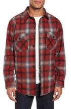 Men's Pendleton Quilted Wool Shirt Jacket - Red