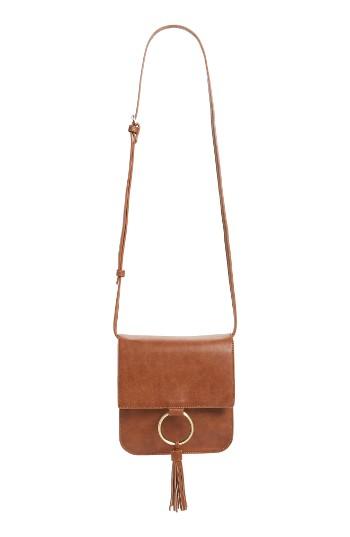 Sole Society Square Crossbody Bag - Brown