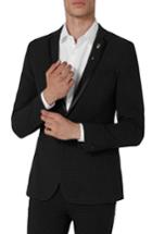 Men's Topman Dotted Ultra Skinny Fit Suit Jacket