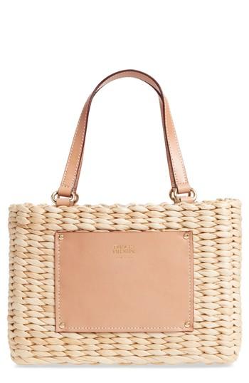 Frances Valentine Small Woven Straw Shopper - Ivory