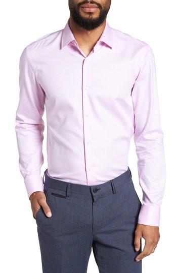 Men's Boss Jenno Slim Fit Dress Shirt - Pink