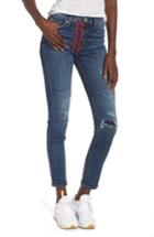 Women's Hudson Jeans Barbara Exposed Zip High Waist Ankle Skinny Jeans - Blue