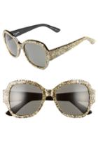Women's Saint Laurent 53mm Sunglasses - Gold/ Grey