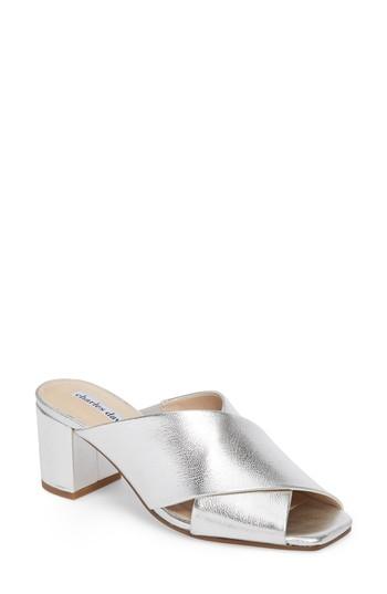 Women's Charles David Crissaly Slide Sandal M - Metallic