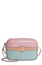 Gucci Small Quilted Metallic Leather Shoulder Bag - Pink
