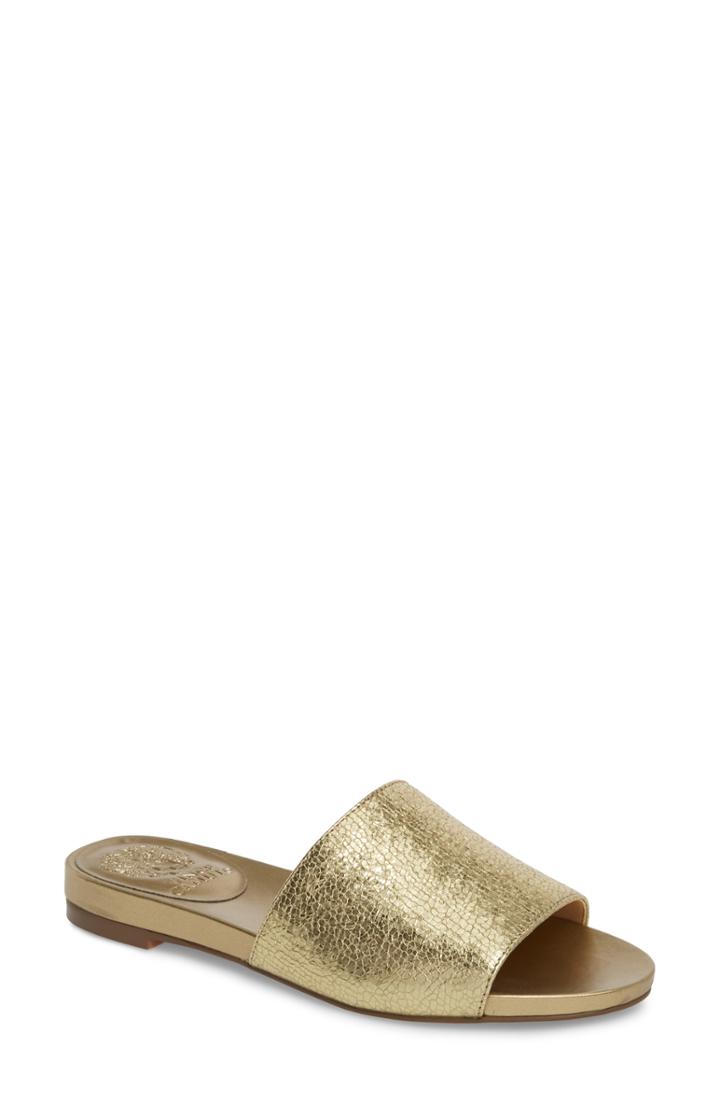Women's Vince Camuto Haydan Slide Sandal .5 M - Metallic